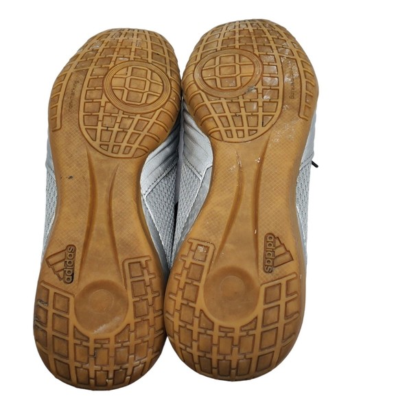 Adidas Predator Sala Soccer Sneakers Shoes Mens Size 8 Silver Black Lace Up - Picture 5 of 7